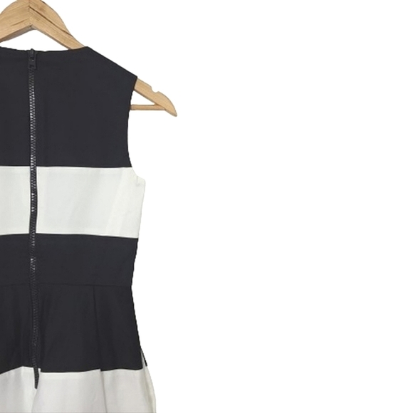 KATE SPADE Corley Blue White Black Cotton Stretch Midi Dress Women's Size 00 - Picture 9 of 15